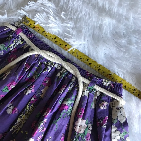 Tea | Purple Flower Print Sz 3 Kids Skirt - Picture 2 of 9